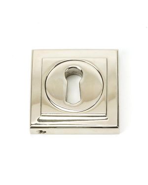 Polished Nickel Round Escutcheon (Square)