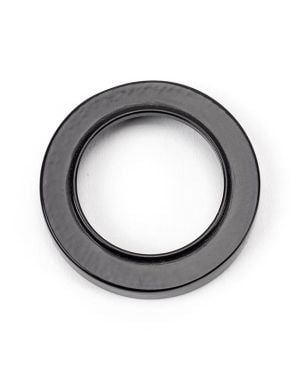 Black Round Escutcheon (Plain)