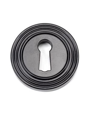 Black Round Escutcheon (Beehive)