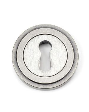 Pewter Round Escutcheon (Art Deco)