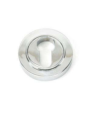 Polished Chrome Round Euro Escutcheon (Plain)