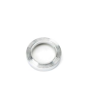 Polished Chrome Round Euro Escutcheon (Beehive)