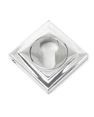 Polished Chrome Round Euro Escutcheon (Square)