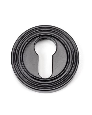 Black Round Euro Escutcheon (Beehive)