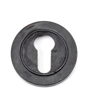 External Beeswax Round Euro Escutcheon (Plain)