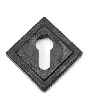 External Beeswax Round Euro Escutcheon (Square)