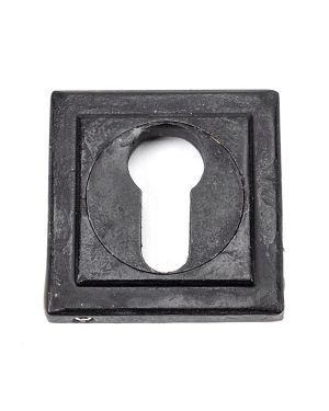External Beeswax Round Euro Escutcheon (Square)