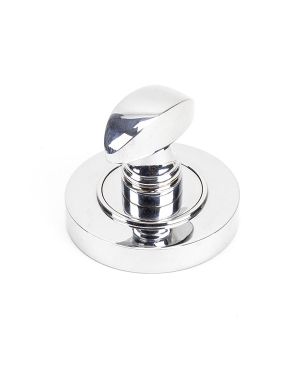 Polished Chrome Round Thumbturn Set (Plain)