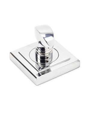 Polished Chrome Round Thumbturn Set (Square)