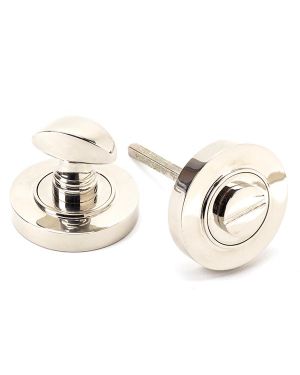Polished Nickel Round Thumbturn Set (Plain)