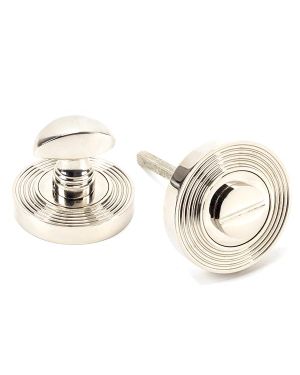 Polished Nickel Round Thumbturn Set (Beehive)
