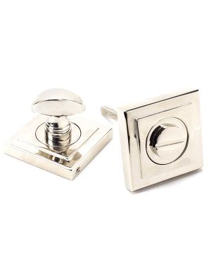 Polished Nickel Round Thumbturn Set (Square)