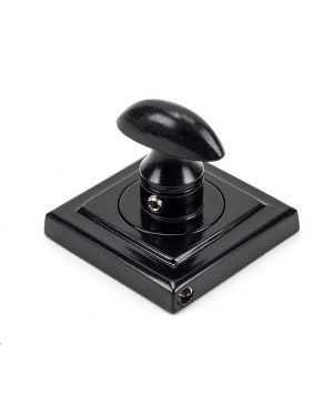 Black Round Thumbturn Set (Square)