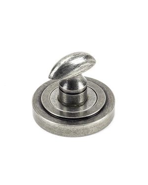 Pewter Round Thumbturn Set (Art Deco)