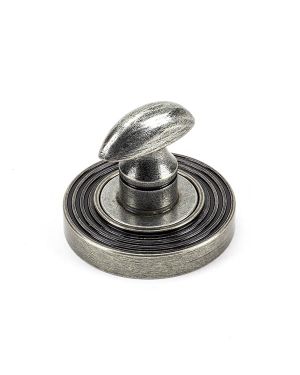 Pewter Round Thumbturn Set (Beehive)