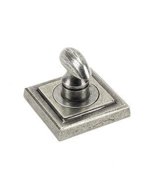 Pewter Round Thumbturn Set (Square)