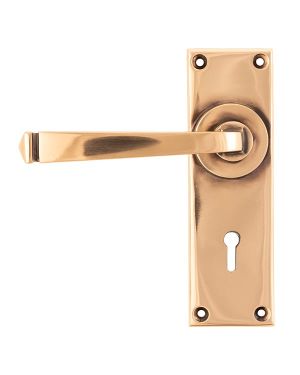 Polished Bronze Avon Lever Lock Set