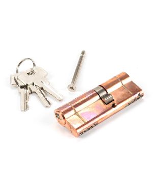 Polished Bronze 35/45 5pin Euro Cylinder