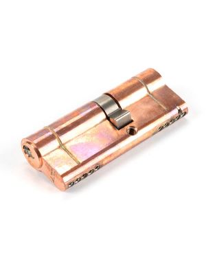 Polished Bronze 35/45 5pin Euro Cylinder
