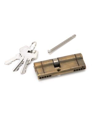 Aged Brass 35/45 5pin Euro Cylinder