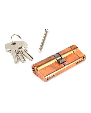 Polished Bronze 40/40 5pin Euro Cylinder KA