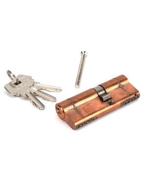 Polished Bronze 35/45 5pin Euro Cylinder KA