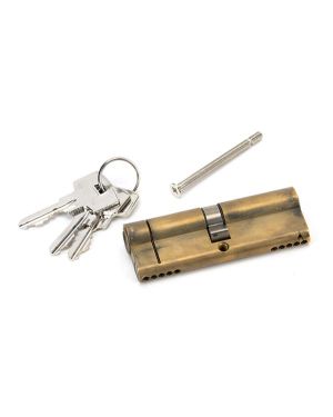 Aged Brass 45/45 5pin Euro Cylinder KA