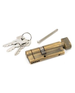 Aged Brass 35/45T 5pin Euro Cylinder/Thumbturn