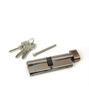 Polished Bronze 45/45 5pin Euro Cylinder/Thumbturn