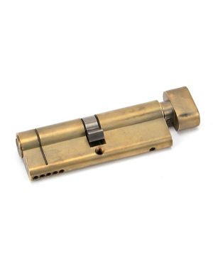 Aged Brass 45/45 5pin Euro Cylinder/Thumbturn