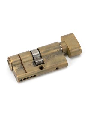 Aged Brass 30/30 5pin Euro Cylinder/Thumbturn KA