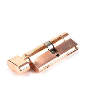 Polished Bronze 35/35 5pin Euro Cylinder/Thumbturn KA