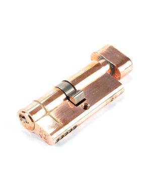 Polished Bronze 35/35 5pin Euro Cylinder/Thumbturn KA