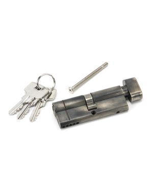 Pewter 40/40 5pin Euro Cylinder/Thumbturn KA