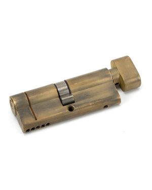 Aged Brass 40/40 5pin Euro Cylinder/Thumbturn KA