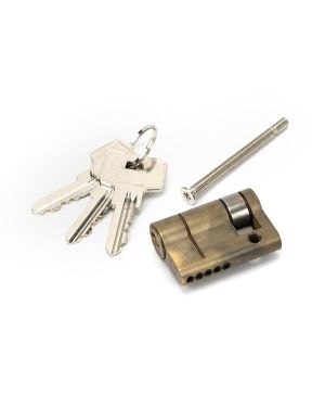 Aged Brass 35/10 5pin Single Cylinder