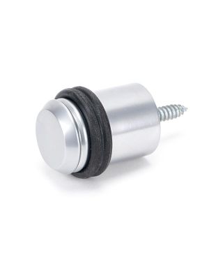 Satin Chrome Floor Mounted Door Stop