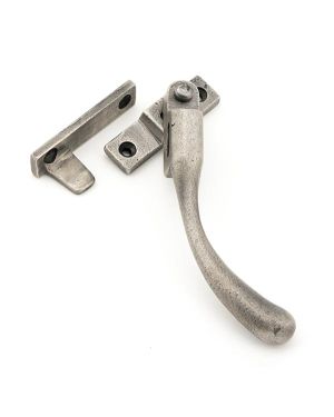 Antique Pewter Night-Vent Locking Peardrop Fastener - RH