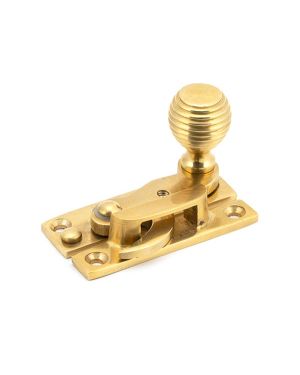 Polished Brass Beehive Sash Hook Fastener