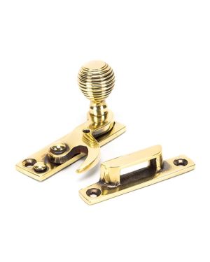 Aged Brass Beehive Sash Hook Fastener