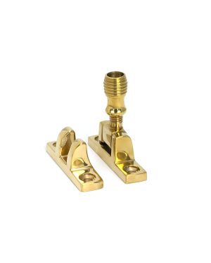 Polished Brass Beehive Brighton Fastener - Narrow (Square)
