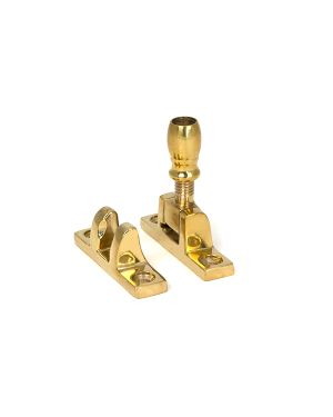 Polished Brass Mushroom Brighton Fastener - Narrow (Square)