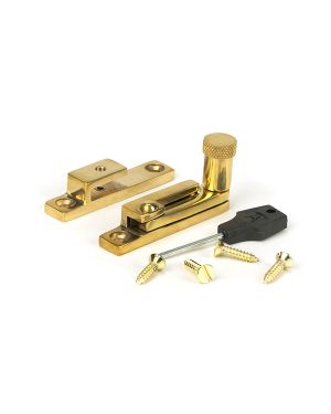 Polished Brass Brompton Quadrant Fastener - Narrow