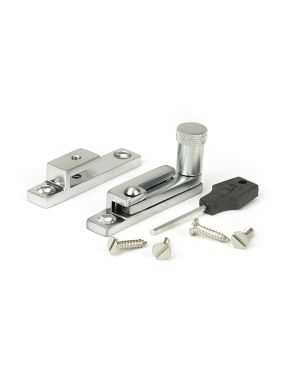 Satin Chrome Brompton Quadrant Fastener - Narrow