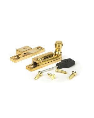 Polished Brass Prestbury Quadrant Fastener - Narrow