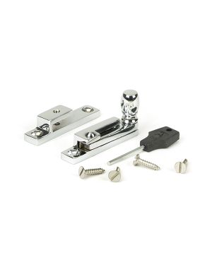 Polished Chrome Mushroom Quadrant Fastener - Narrow