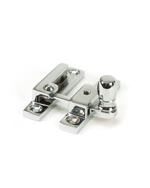 Polished Chrome Mushroom Quadrant Fastener - Narrow