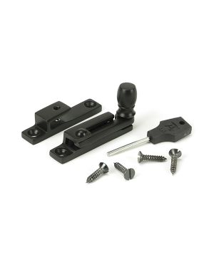 Aged Bronze Mushroom Quadrant Fastener - Narrow