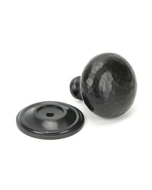 Aged Bronze Hammered Mushroom Cabinet Knob 38mm