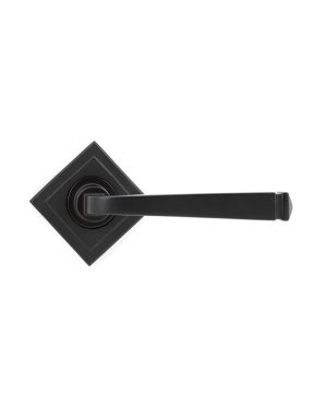 Aged Bronze Avon Round Lever on Rose Set (Square)